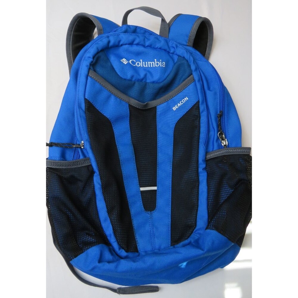 Columbia Beacon Backpack Daypack Blue Multiple Pockets Excellent Condition